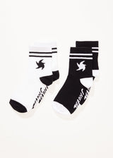 Afends Womens Estrella - Socks Two Pack - Multi - Afends womens estrella   socks two pack   multi   streetwear   sustainable fashion