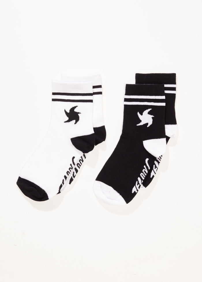 Afends Womens Estrella - Socks Two Pack - Multi - Streetwear - Sustainable Fashion