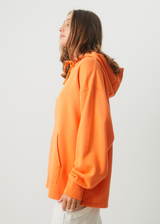 Afends Unisex Return - Unisex Organic Oversized Hoodie - Papaya - Afends unisex return   unisex organic oversized hoodie   papaya   streetwear   sustainable fashion