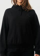 Afends Womens Comet - Hemp Hoodie - Black - Afends womens comet   hemp hoodie   black   streetwear   sustainable fashion