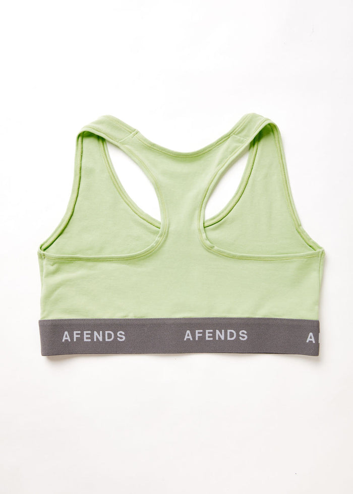 Afends Womens Molly - Hemp Sports Crop - Lime Green - Streetwear - Sustainable Fashion