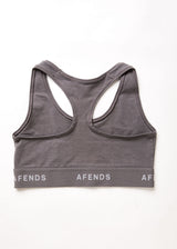 Afends Womens Molly - Hemp Sports Crop - Steel - Afends womens molly   hemp sports crop   steel   streetwear   sustainable fashion