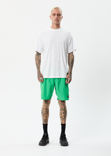 Afends Mens Baywatch Vortex - Recycled Elastic Waist Shorts - Forest - Afends mens baywatch vortex   recycled elastic waist shorts   forest   streetwear   sustainable fashion