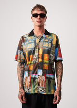 Afends Mens Boulevard - Recycled Short Sleeve Shirt - Multi - Afends mens boulevard   recycled short sleeve shirt   multi   streetwear   sustainable fashion