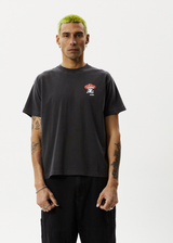Afends Mens Caught In The Wild - Recycled Boxy Fit Tee - Stone Black - Afends mens caught in the wild   recycled boxy fit tee   stone black   streetwear   sustainable fashion