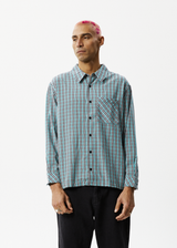 Afends Mens Checkers - Recycled Check Long Sleeve Shirt - Black - Afends mens checkers   recycled check long sleeve shirt   black   streetwear   sustainable fashion
