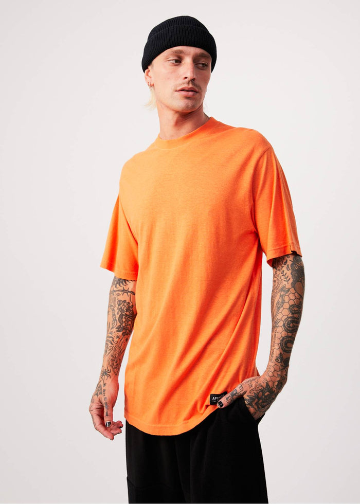 Afends Mens Classic - Hemp Retro T-Shirt - Sunset - Streetwear - Sustainable Fashion