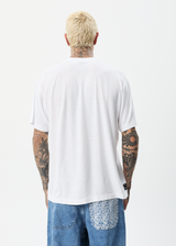 Afends Mens Cosmic - Hemp Boxy Graphic T-Shirt - White - Afends mens cosmic   hemp boxy graphic t shirt   white   streetwear   sustainable fashion