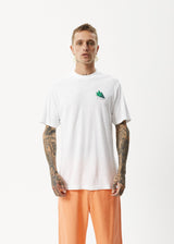 Afends Mens Crops - Retro Logo T-Shirt - White - Afends mens crops   retro logo t shirt   white   streetwear   sustainable fashion