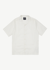 Afends Mens Daily - Hemp Cuban Short Sleeve Shirt - White - Afends mens daily   hemp cuban short sleeve shirt   white   streetwear   sustainable fashion