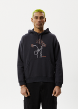Afends Mens Dazed - Graphic Hoodie - Charcoal - Afends mens dazed   graphic hoodie   charcoal   streetwear   sustainable fashion