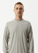 Afends Mens Essential - Hemp Long Sleeve T-Shirt - Olive - Afends mens essential   hemp long sleeve t shirt   olive   streetwear   sustainable fashion