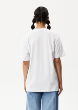 AFENDS Mens F Plastic - Retro Graphic Tee - White - Afends mens f plastic   retro graphic tee   white   streetwear   sustainable fashion