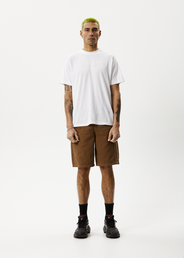 Afends Mens Harper - Recycled Carpenter Shorts - Toffee - Streetwear - Sustainable Fashion