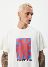 Afends Mens Holiday - Recycled Boxy Graphic T-Shirt - Off White - Afends mens holiday   recycled boxy graphic t shirt   off white   streetwear   sustainable fashion