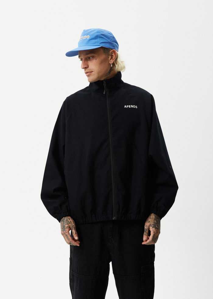 Afends Mens Icebergs - Canvas Jacket - Black - Streetwear - Sustainable Fashion
