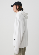 Afends Mens Luxury - Recycled Hoodie - White - Afends mens luxury   recycled hoodie   white   streetwear   sustainable fashion