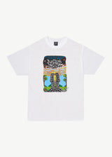 AFENDS Mens Next Level - Boxy Graphic T-Shirt - White - Afends mens next level   boxy graphic t shirt   white   streetwear   sustainable fashion