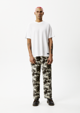 Afends Mens Ninety Eights - Hemp Baggy Elastic Waist Pants - Earth Camo - Afends mens ninety eights   hemp baggy elastic waist pants   earth camo   streetwear   sustainable fashion
