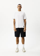 Afends Mens Ninety Eights - Recycled Baggy Elastic Waist Shorts - Black - Afends mens ninety eights   recycled baggy elastic waist shorts   black   streetwear   sustainable fashion