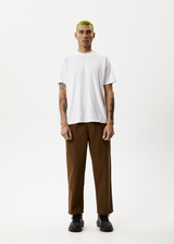 Afends Mens Ninety Eights - Recycled Elastic Waist Pants - Toffee - Afends mens ninety eights   recycled elastic waist pants   toffee   streetwear   sustainable fashion