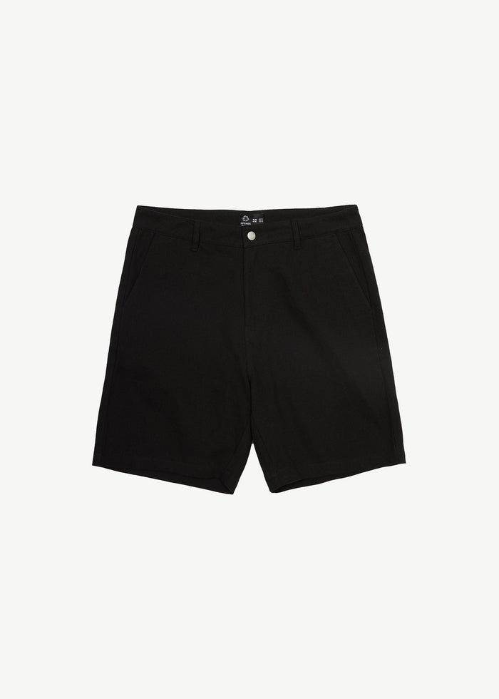 Afends Mens Ninety Twos - Recycled Chino Shorts - Black - Streetwear - Sustainable Fashion