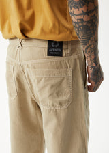 Afends Mens Pablo - Baggy Pants - Cement - Afends mens pablo   baggy pants   cement   streetwear   sustainable fashion