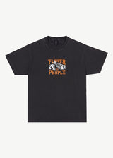 AFENDS Mens Power Plant - Boxy Graphic T-Shirt - Stone Black - Afends mens power plant   boxy graphic t shirt   stone black   streetwear   sustainable fashion