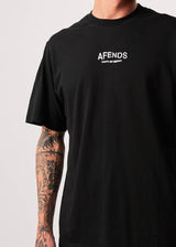 Afends Mens Spaced - Recycled Retro T-Shirt - Black - Afends mens spaced   recycled retro t shirt   black   streetwear   sustainable fashion