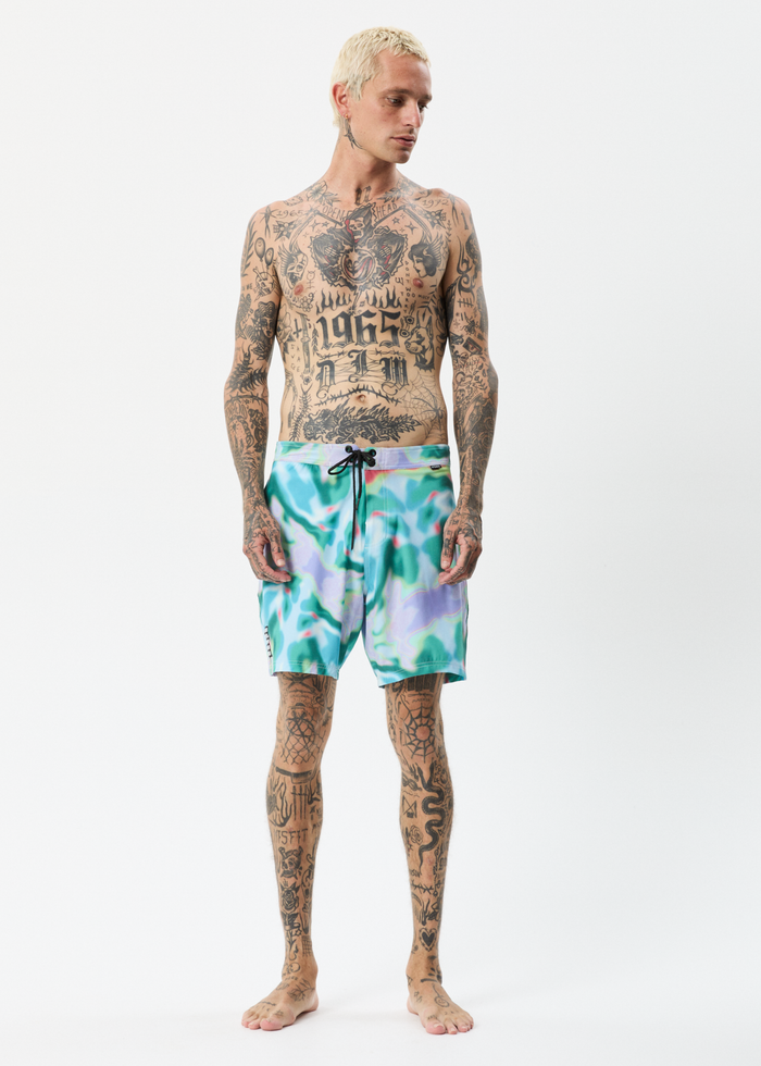 Afends Mens Thermal - Recycled Fixed Waist Boardshorts - Multi - Streetwear - Sustainable Fashion
