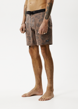 Afends Mens Tradition - Paisley Fixed Waist Boardshorts - Toffee - Afends mens tradition   paisley fixed waist boardshorts   toffee   streetwear   sustainable fashion