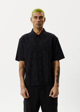 Afends Mens Tradition - Paisley Short Sleeve Shirt - Black - Afends mens tradition   paisley short sleeve shirt   black   streetwear   sustainable fashion