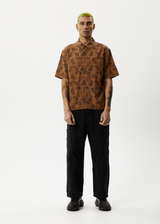 Afends Mens Tradition - Paisley Short Sleeve Shirt - Toffee - Afends mens tradition   paisley short sleeve shirt   toffee   streetwear   sustainable fashion
