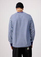 Afends Mens Views - Recycled Striped Long Sleeve T-Shirt - Seaport - Afends mens views   recycled striped long sleeve t shirt   seaport   streetwear   sustainable fashion