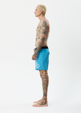Afends Mens Vortex - Recycled Fixed Waist Boardshorts - Dark Teal - Afends mens vortex   recycled fixed waist boardshorts   dark teal   streetwear   sustainable fashion