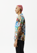 Afends Mens Water Is Life - Cuban Short Sleeve Shirt - Multi - Afends mens water is life   cuban short sleeve shirt   multi   streetwear   sustainable fashion