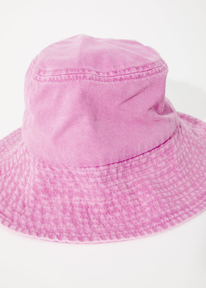 Afends Unisex Bella - Wide Brim Bucket Hat - Faded Candy - Streetwear - Sustainable Fashion