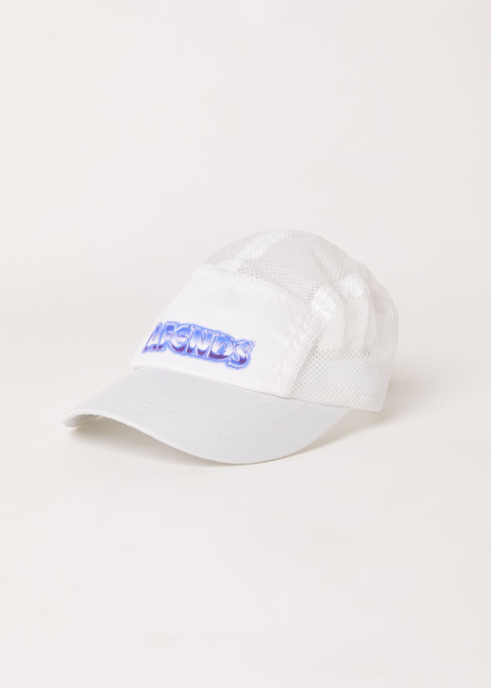 Afends Unisex Chromed - Recycled 5 Panel Cap - White - Streetwear - Sustainable Fashion