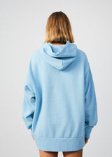 Afends Unisex Conditional - Unisex Organic Oversized Hoodie - Sky Blue - Afends unisex conditional   unisex organic oversized hoodie   sky blue   streetwear   sustainable fashion