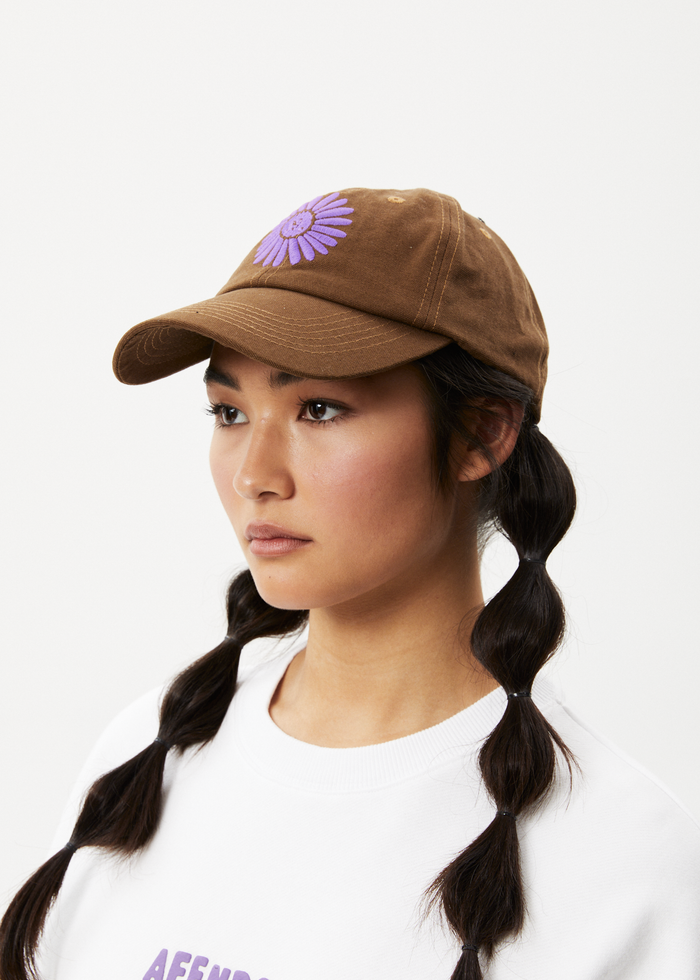 Afends Unisex Daisy - 6 Panel Cap - Toffee - Streetwear - Sustainable Fashion