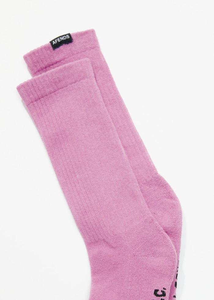 Afends Unisex Everyday - Hemp Crew Socks - Candy - Streetwear - Sustainable Fashion