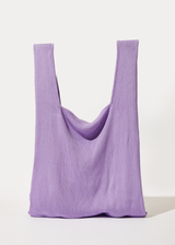 AFENDS Unisex Lula - Recycled Knit Tote Bag - Plum - Afends unisex lula   recycled knit tote bag   plum   streetwear   sustainable fashion