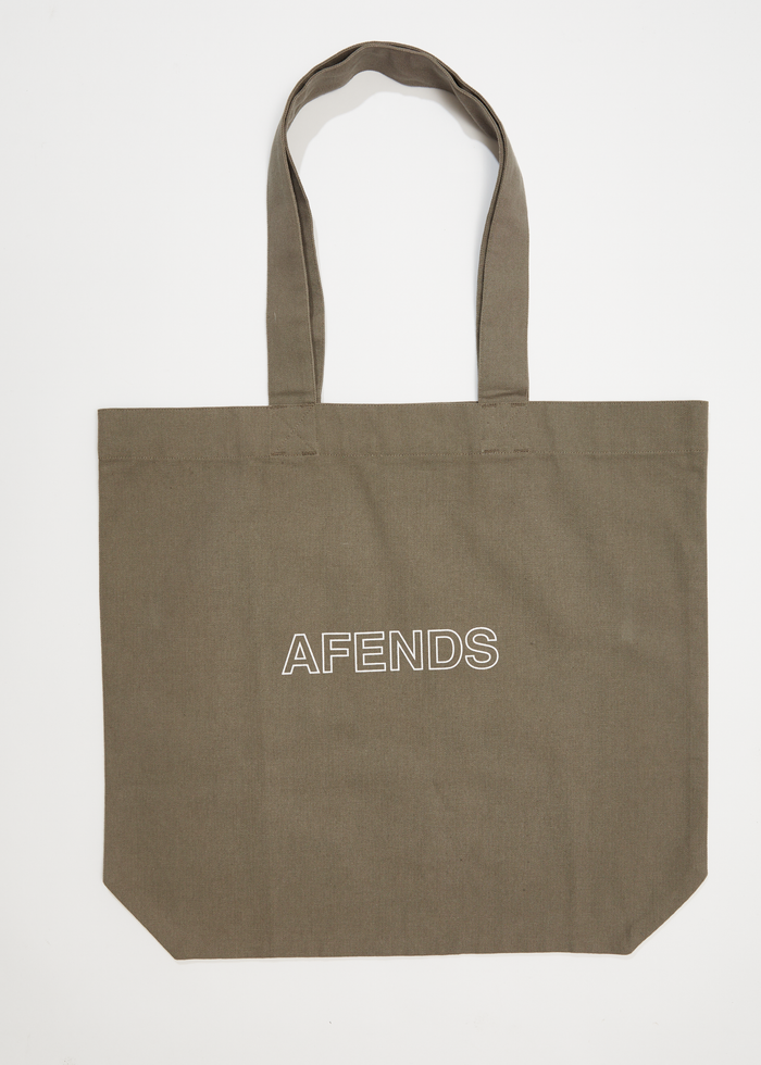 Afends Unisex Outline - Recycled Tote Bag - Beechwood - Streetwear - Sustainable Fashion