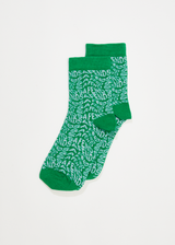 Afends Unisex Spiral - Hemp Crew Socks - Forest - Afends unisex spiral   hemp crew socks   forest   streetwear   sustainable fashion