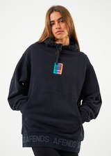 Afends Unisex Studio - Unisex Organic Oversized Hoodie - Black - Afends unisex studio   unisex organic oversized hoodie   black   streetwear   sustainable fashion