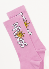 Afends Unisex Sunshine - Crew Socks - Candy - Afends unisex sunshine   crew socks   candy   streetwear   sustainable fashion