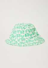 Afends Unisex Swan - Hemp Bucket Hat - Lime Green - Afends unisex swan   hemp bucket hat   lime green   streetwear   sustainable fashion