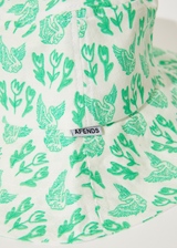 Afends Unisex Swan - Hemp Bucket Hat - Lime Green - Afends unisex swan   hemp bucket hat   lime green   streetwear   sustainable fashion