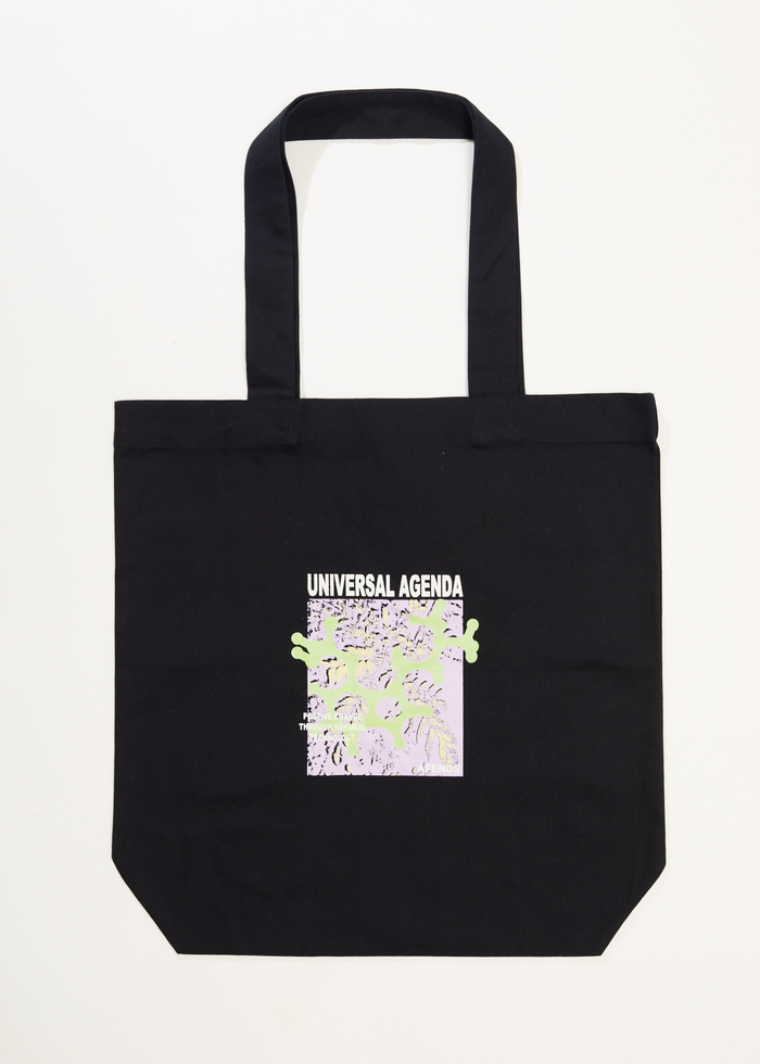 Afends Unisex Universal - Tote Bag - Black - Streetwear - Sustainable Fashion