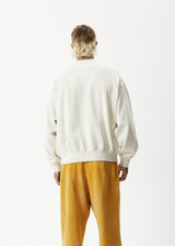 Afends Unlimited - Crew Neck Jumper - Worn White - Afends unlimited   crew neck jumper   worn white   streetwear   sustainable fashion